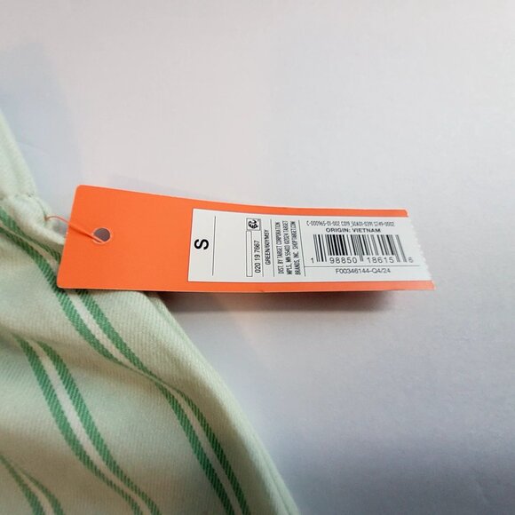 Colsie Womens Green Striped Sleep Shorts Elastic waistband for flexible fit S - Picture 3 of 9